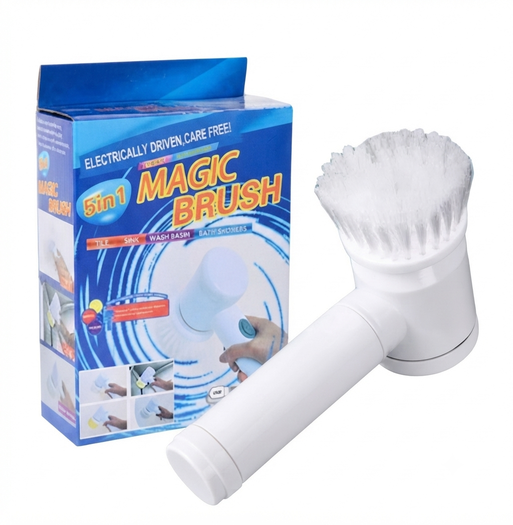 برس و فرچه شارژی چندکاره مجیک براش (Magic Brush) مدل 3 سری - مخصوص آشپزخانه، حمام و خودرو