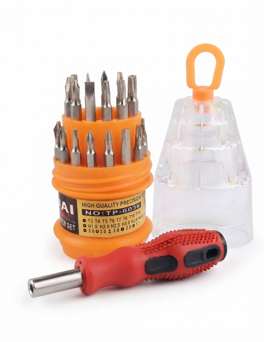 مجموعه 30 عددی سری پیچ گوشتی مدل XR-6036B - زرد
