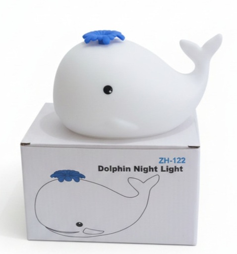 چراغ خواب سیلیکونی طرح دلفین مدل ZH_122